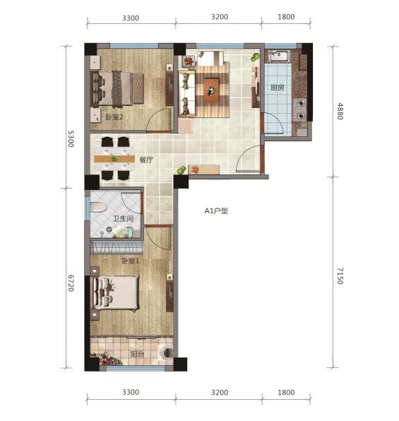 東海海景房海城廣場A戶型